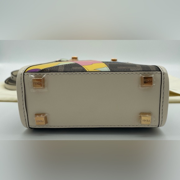 NEW FENDI MINI SUNSHINE FF SUMMER CROSSBODY TOTE BAG PURSE NWT AUTH! - Picture 13 of 16